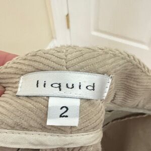 LIQUID corduroy pants size 2